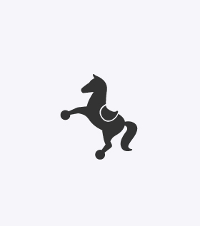 Pony-Logo schwarz / weiss